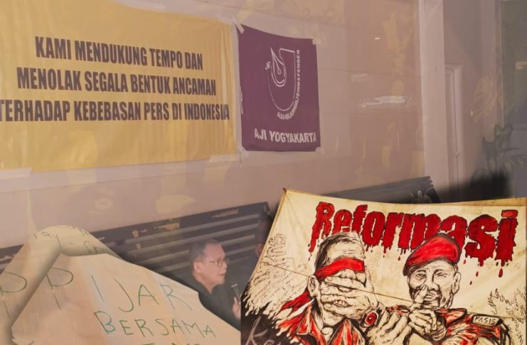 Aliansi Jurnalis Independen (AJI) Yogyakarta Menggelar Aksi Solidaritas Untuk Tempo