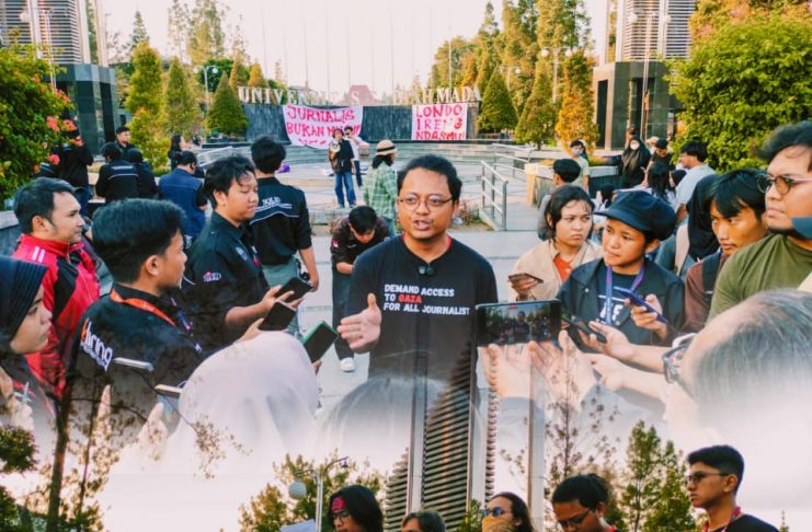 Pers Bersatu Melawan Antagonisasi Kekuasaan (bpmfpijar.com/Ariel)